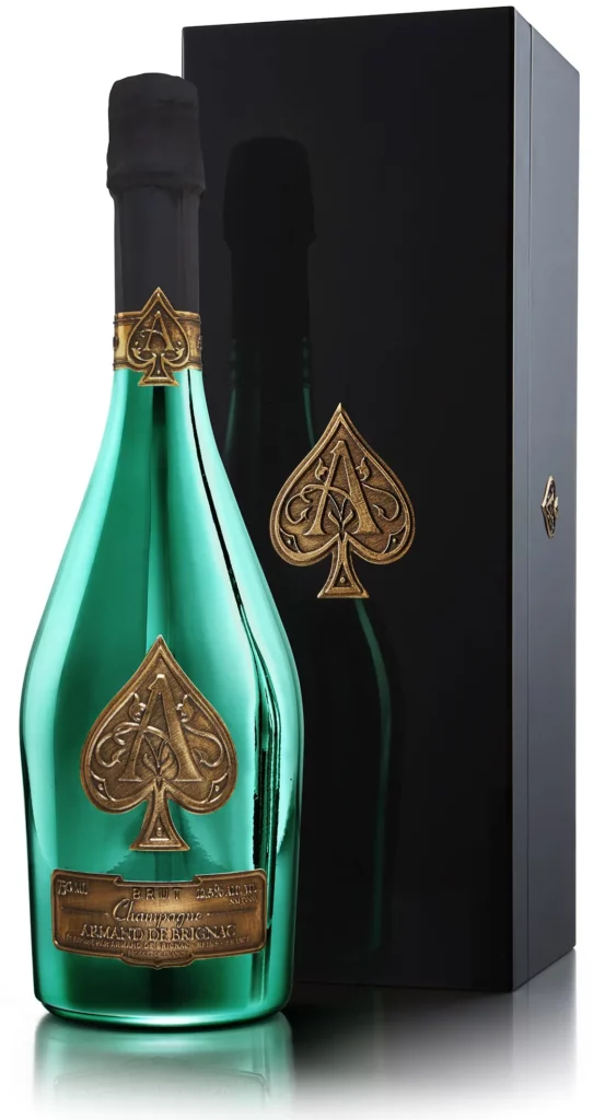 armand de brignac limited edition green bottle champagne nv 75cl 1